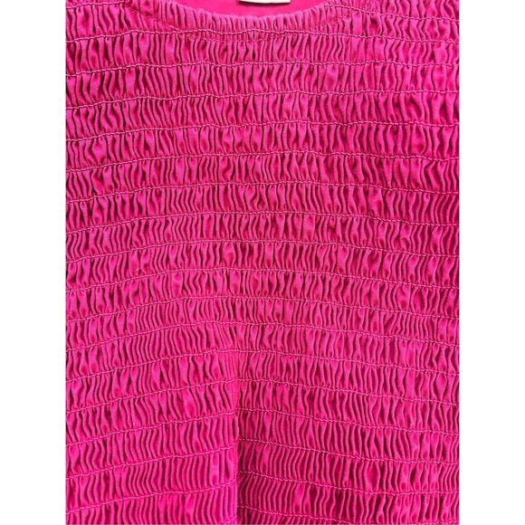 Fresh Scrubs Raspberry Smock Short Sleeve Scrub Top sz Lg - Picture 5 of 5